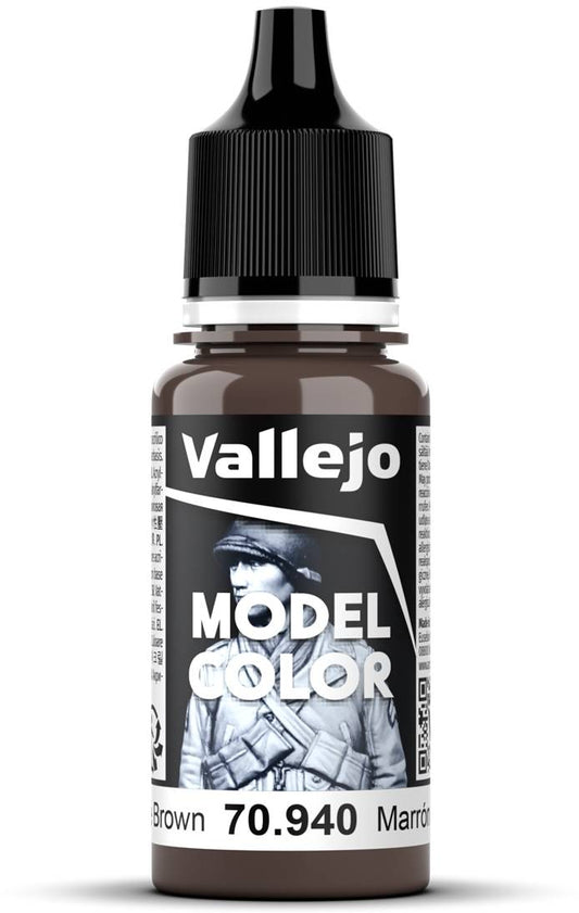 Vallejo Model Color 2024 18ml Pintura Acrílica 153 Marrón Cuero 70.940
