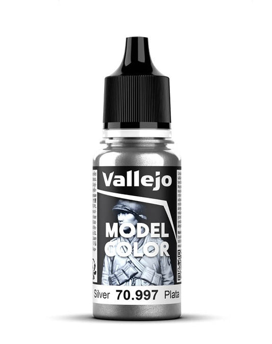 Vallejo Model Color 2024 18ml Pintura Acrílica 195 Plata 70.997