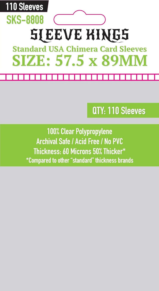 Sleeve Kings Standard Usa Chimera 57.5x89mm Pack 110 Micas