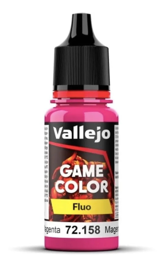 Vallejo Game Color 18ml Pintura Acrilica Fluorescente Magenta Fluorescente 72.158