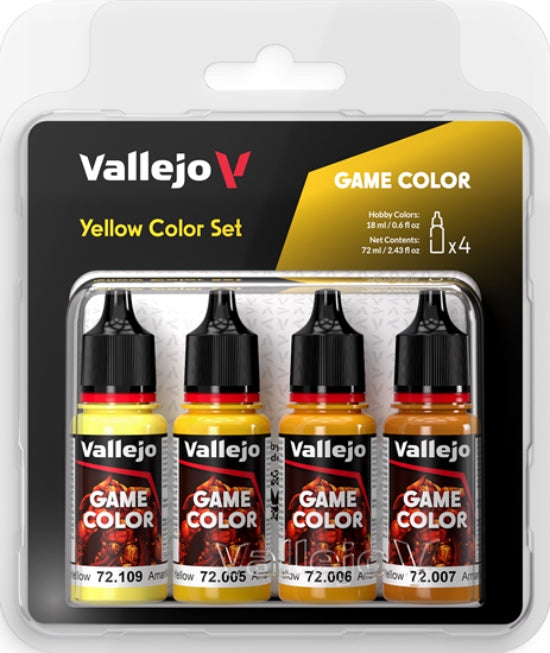Vallejo Game Color Set 4x18ml Yellow Color Set 72.378