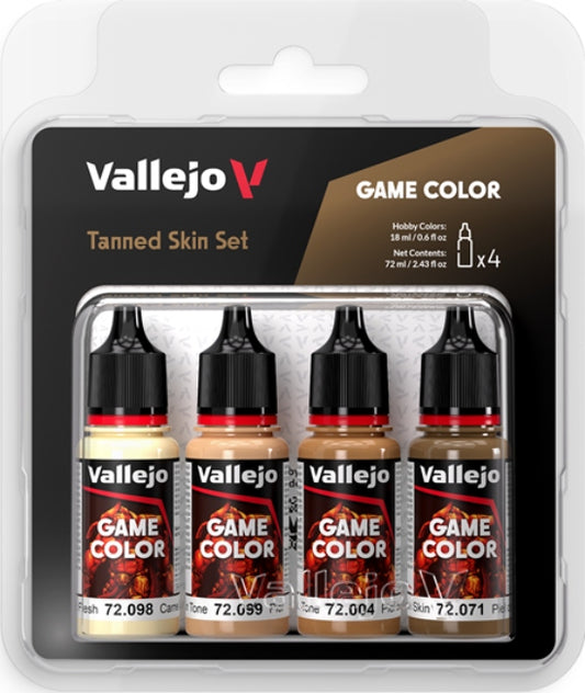 Vallejo Game Color Set 4x18ml Tanned Skin Set 72.380