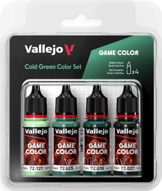 Vallejo Game Color Set 4x18ml Cold Green Color Set 72.383