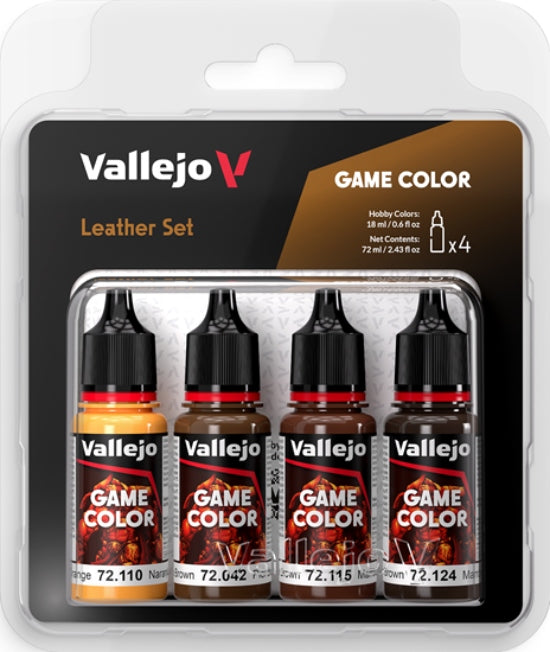 Vallejo Game Color set 4x18ml Leather Set 72.385