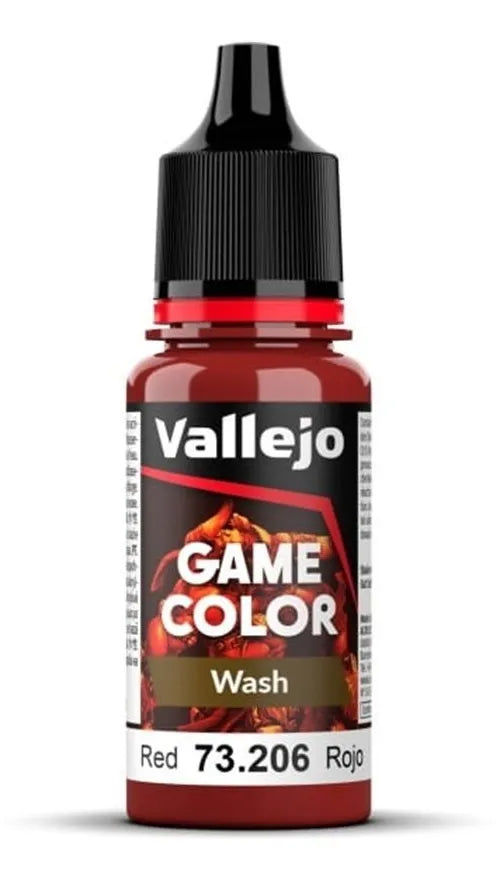 Vallejo Game Color Wash Rojo 73.206 Pintura Acrilica 18ml