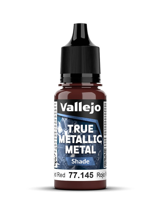 Vallejo True Metallic Metal 18ml Pintura Acrilica 77.145 Rojo Forjado Shade