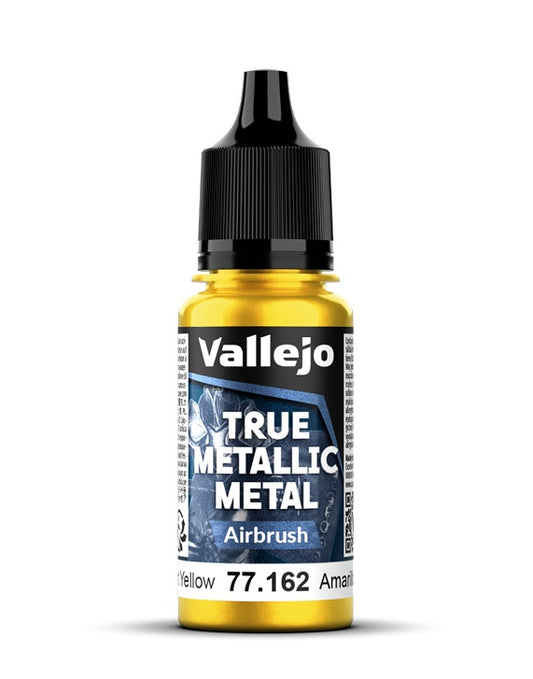 Vallejo True Metallic Metal 18ml Pintura Acrilica 77.162 Amarillo Radiante Airbrush