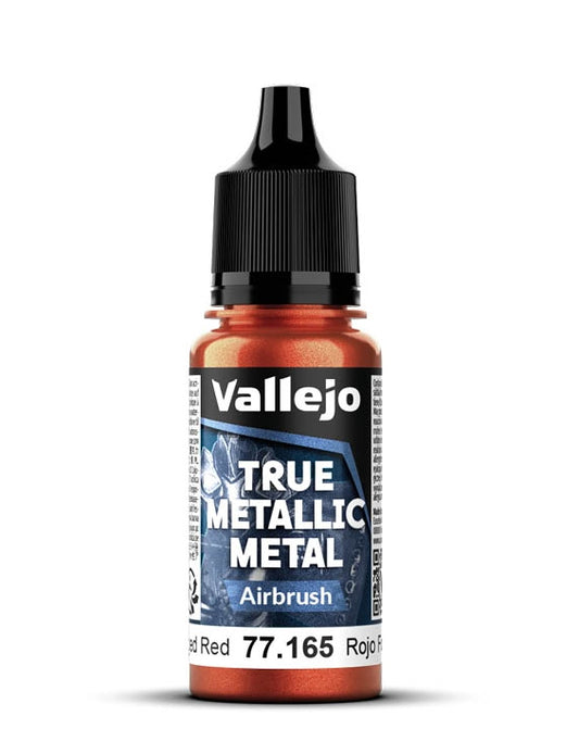 Vallejo True Metallic Metal 18ml Pintura Acrilica 77.165 Rojo Forjado Airbrush