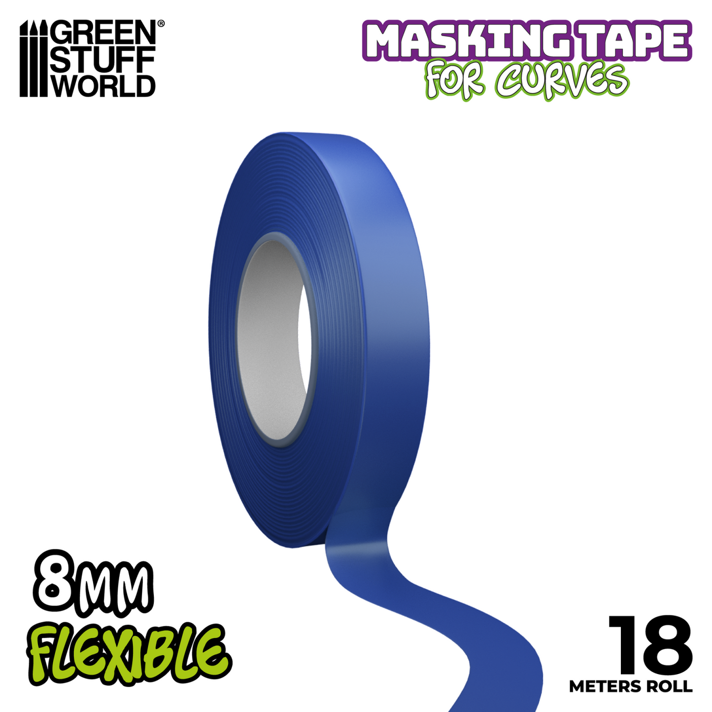 Green Stuff World Masking Tape Cinta Flexible 8mm