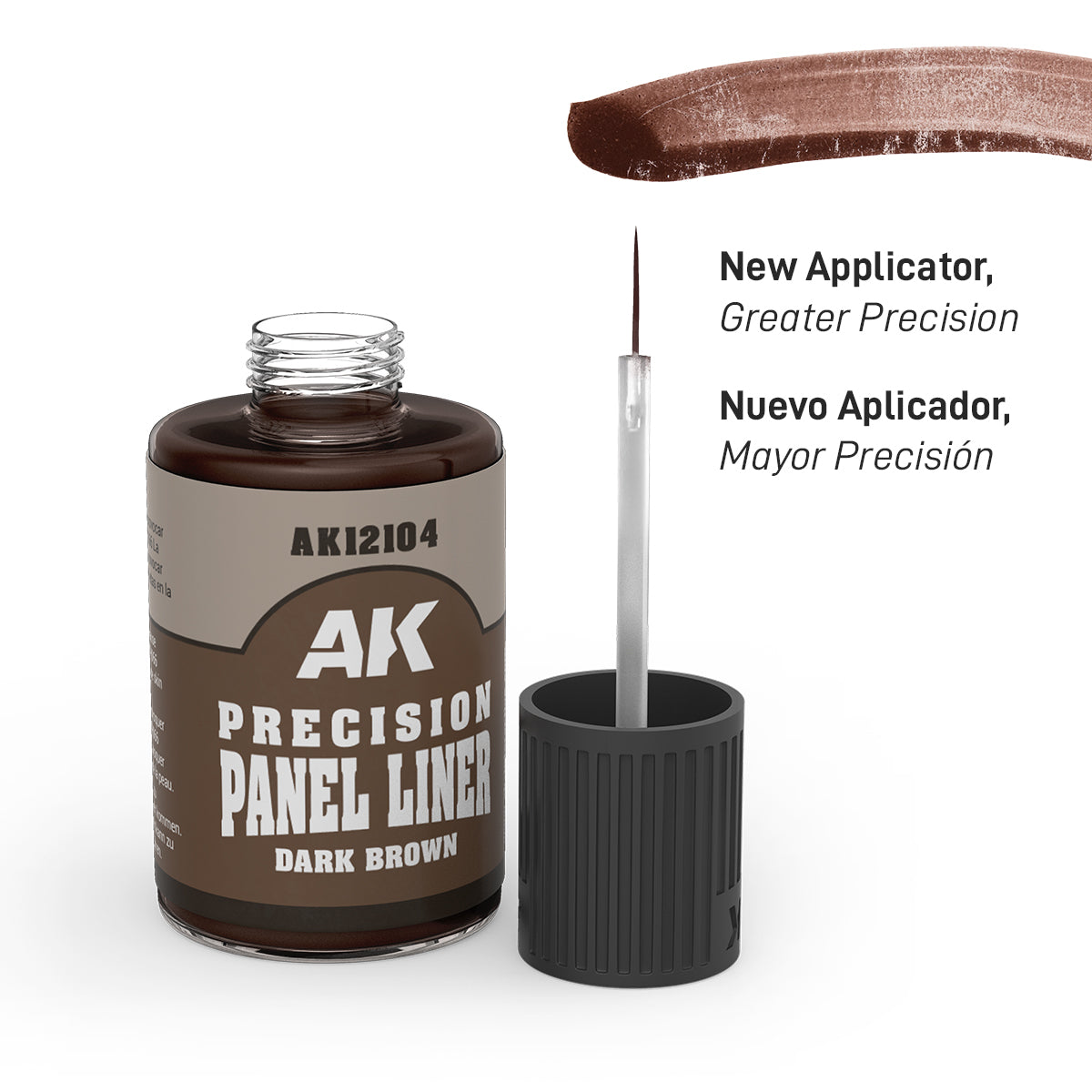 Ak Precision Panel Liner Panelador De Precisión 30ml AK12104 Dark Brown