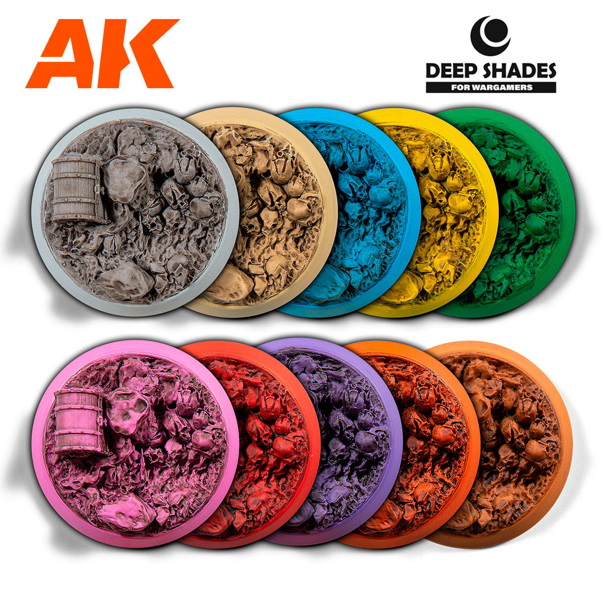 Ak Deep Shades For Wargamers 30ml AK13006 Human Skin Pintura Acrilica