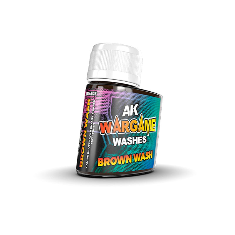 Ak Wargame Washes AK14203 Brown Wash Pintura 35ml