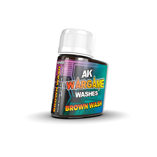 Ak Wargame Washes AK14203 Brown Wash Pintura 35ml