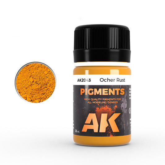 Ak Pigments Ocher Rust - Pigmento Seco Oxido Ocre Ak2043 35ml