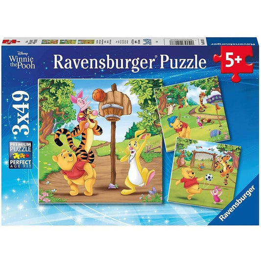 Ravensburger Winnie Pooh Haciendo Deporte Rompecabezas 49pzs