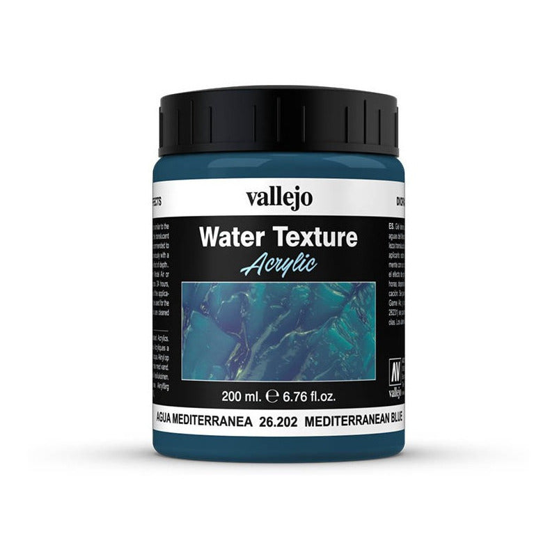 Vallejo Texture Acrylic Azul Mediterraneo 200ml. 26.202