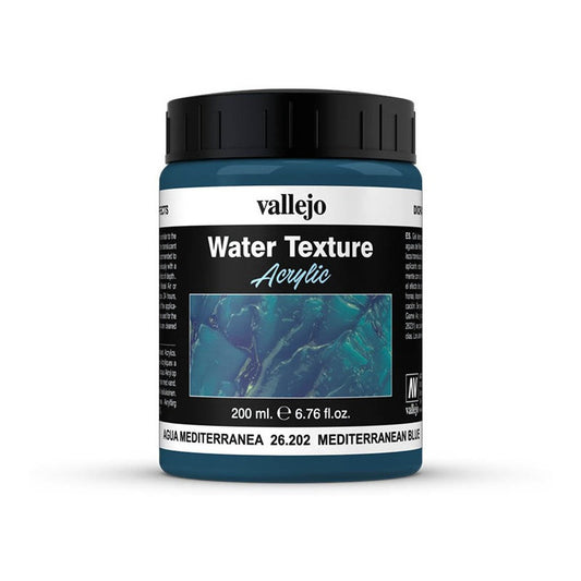 Vallejo Texture Acrylic Azul Mediterraneo 200ml. 26.202