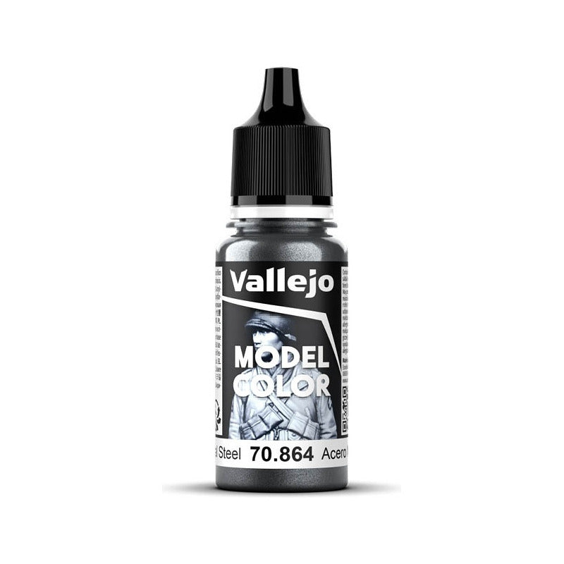 Vallejo Model Color 2024 18ml Pintura Acrílica 197 70.864 Acero Natural