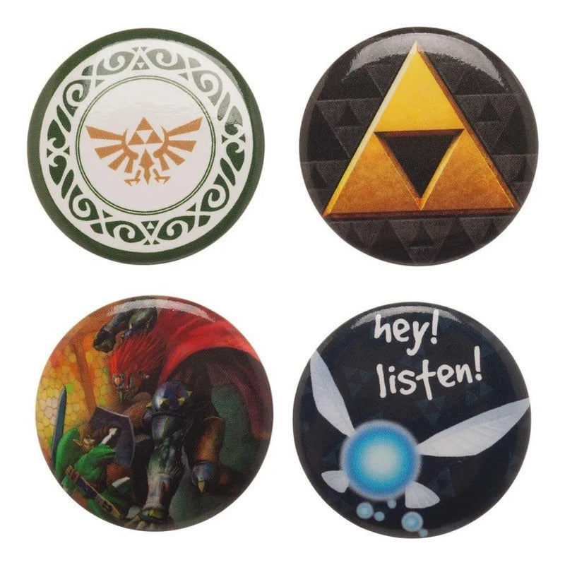 Set 4 Botones Pines The Legend Of Zelda