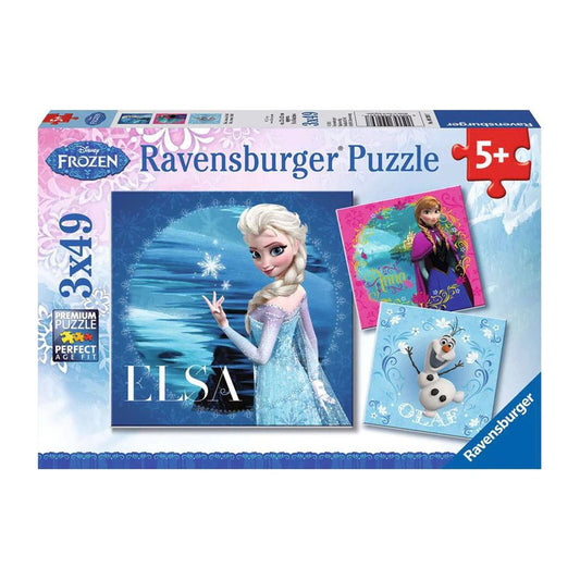 Ravensburger 3 Rompecabezas Elsa, Ana Y Olaf 49 Pza