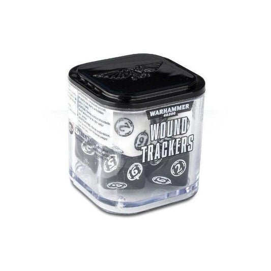 Warhammer 40k Wound Trackers Black & White Dados