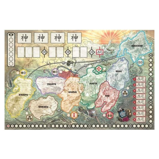 Rising Sun Playmat Board