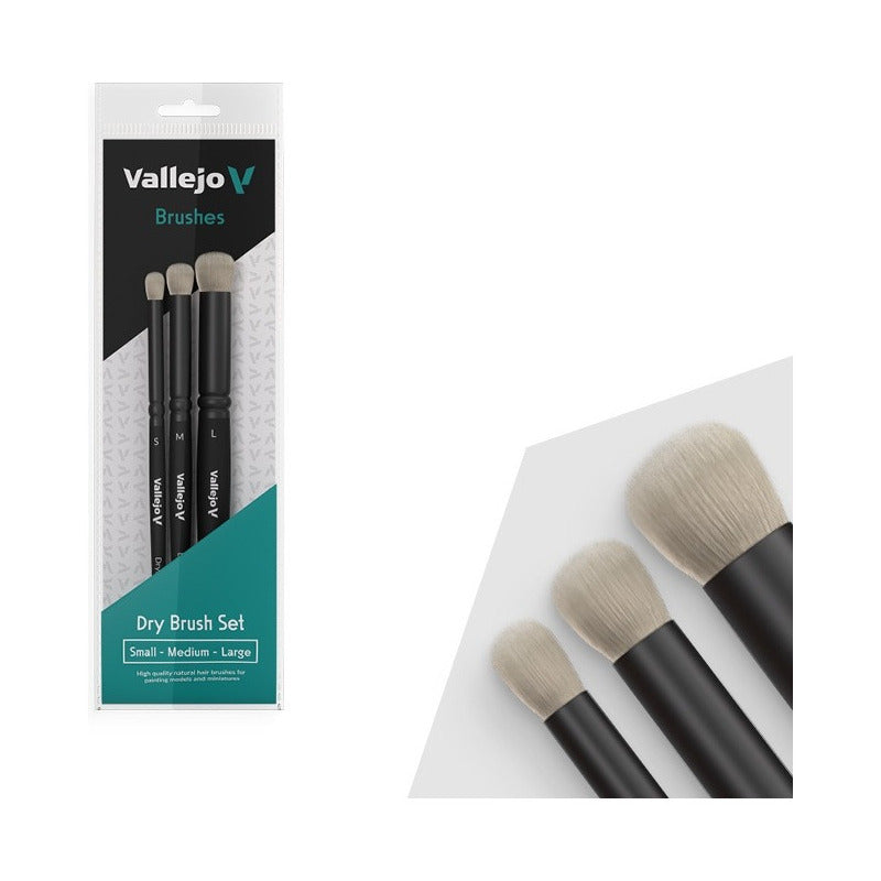 Vallejo Brushes Dry Brush Set Pinceles B007990