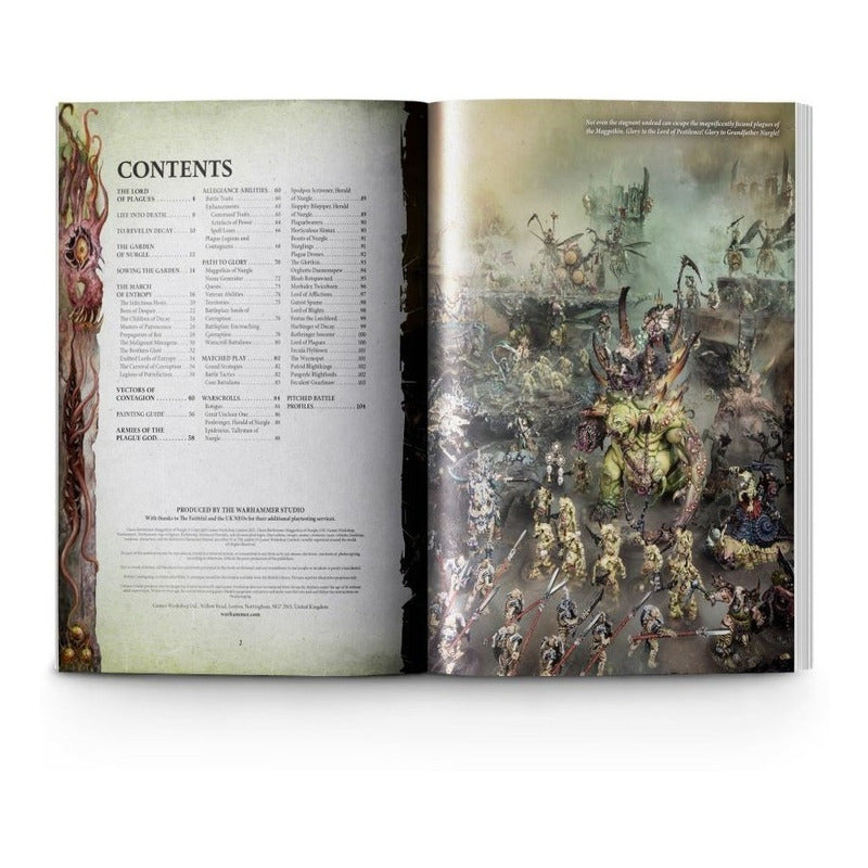 Gw Wh Aos Maggotkin Of Nurgle Battletome En Español