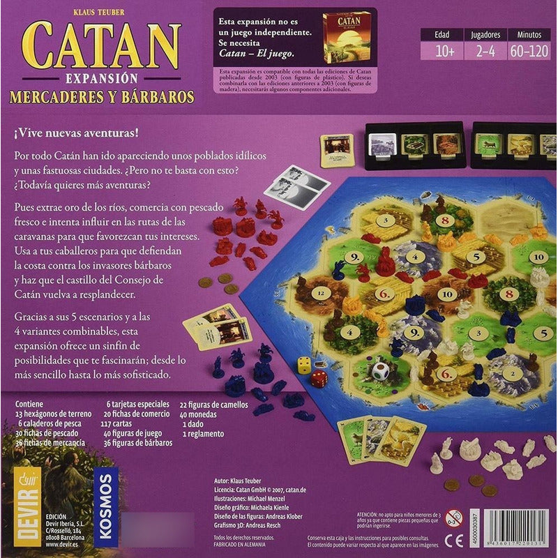 Catan Mercaderes Y Bárbaros Expansion - En Español Juego De