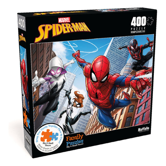 Buffalo Rompecabezas Marvel Spider-man 400pza Grandes Pequeñ