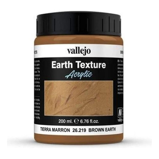 Vallejo Texture Acrylic Tierra Marrón 200 Ml 26.219