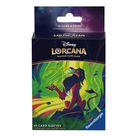 Disney Lorcana 65 Card Sleeves Standar Matte Micas Scar