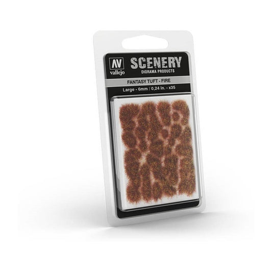 Vallejo Scenery Tuft Pastos Para Modelismo Fantasy Tuft Fire L 6mm/0.24in x35