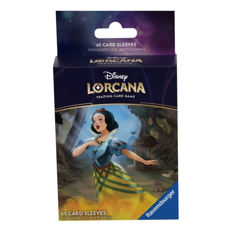 Disney Lorcana 65 Card Sleeves Standar Matte Micas Snow Whit