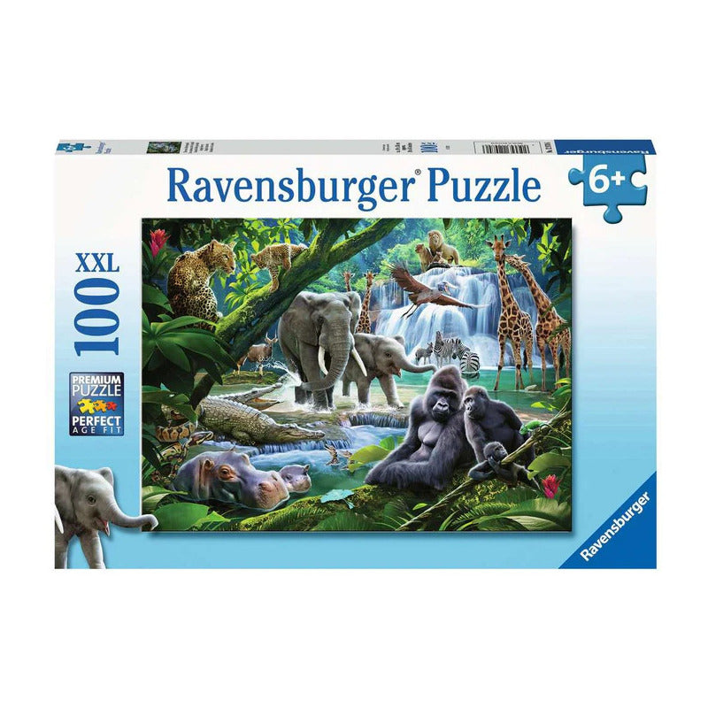 Ravensburger Rompecabezas Animales De La Selva 100 Pza Xxl