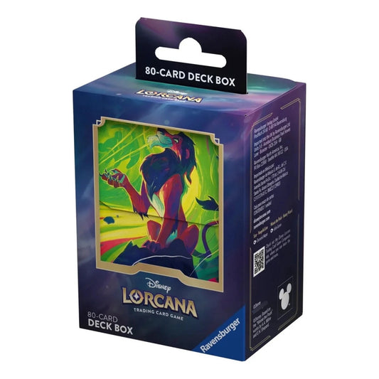 Disney Lorcana 80 Card Deck Box Scar