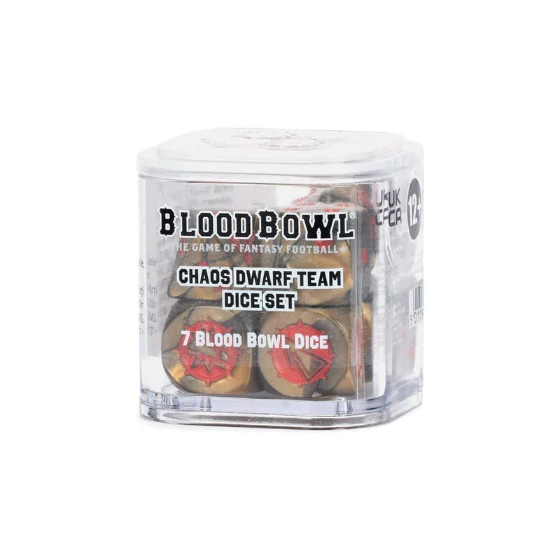 Games Workshop  Blood Bowl Chaos Dwarf Team Dice Set Dados