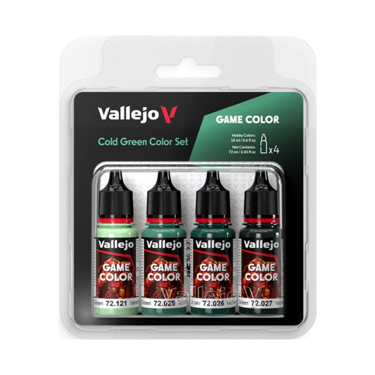 Vallejo Game Color 4 X 18 Ml Cold Green Color Set 72.383