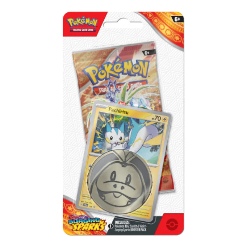 Pokemon Tcg Surging Sparks Checklane Blister Pachirisu