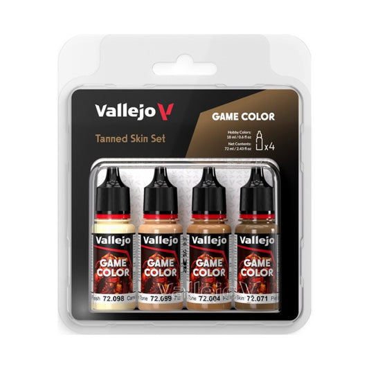 Vallejo Game Color 4 X 18 Ml Tanned Skin Set 72.380