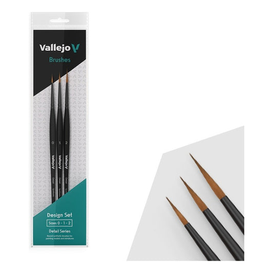 Vallejo Brushes Design Set Detail Series B02991 Pinceles