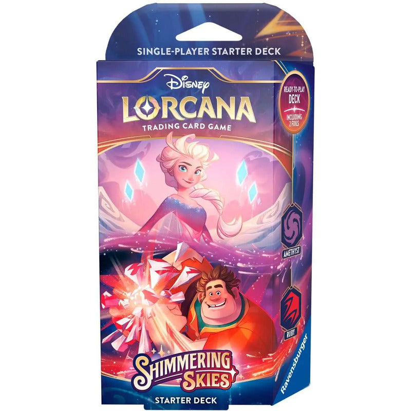 Disney Lorcana Shimmering Skies Elsa & Wreck It Ralph Deck