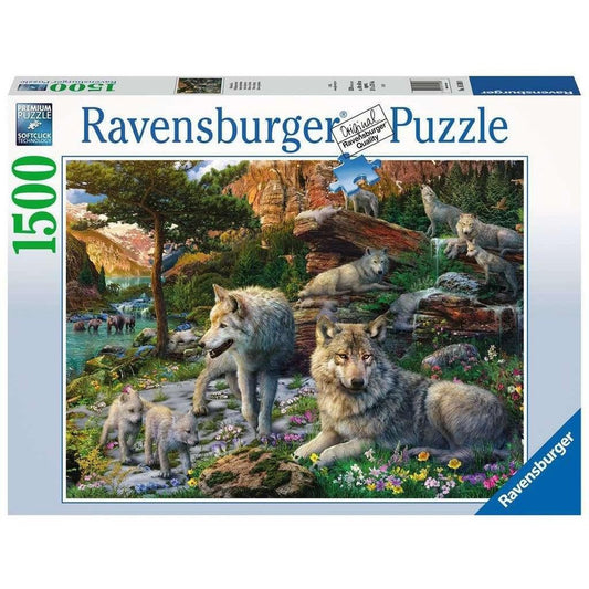 Ravensburger Rompecabezas Lobos En Primavera 1500pzs