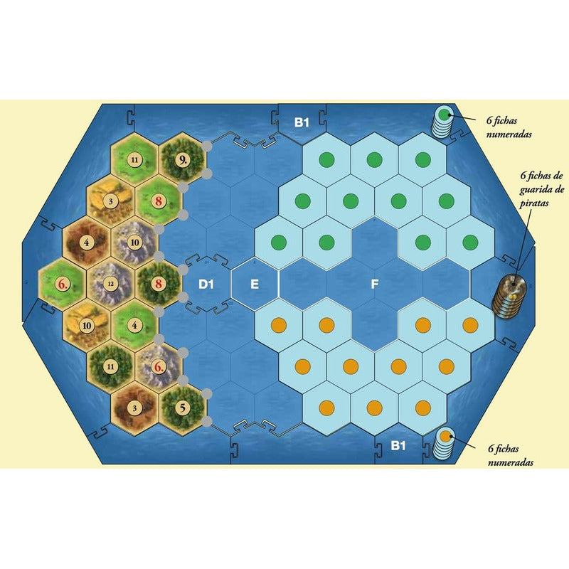 Catan Piratas Y Exploradores Expansion En Español Juego De Mesa
