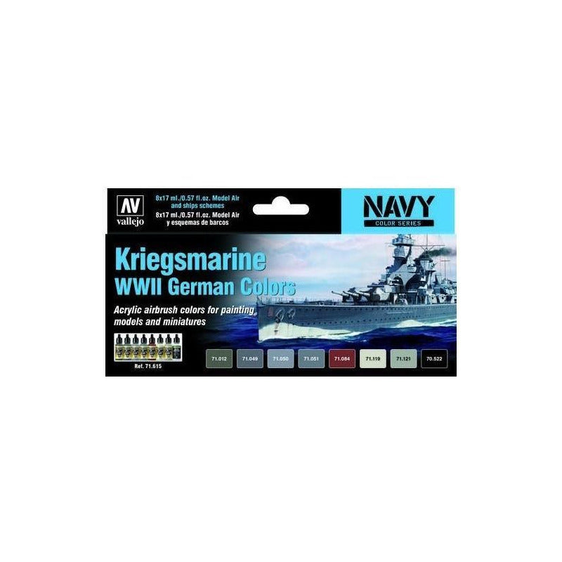 Vallejo Navy Kriegsmarine Wwii German Colors 71.615