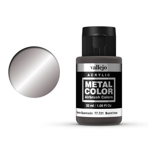 Vallejo Metal Color 32ml Pintura Para Aerografo Hierro Quemado 77.721