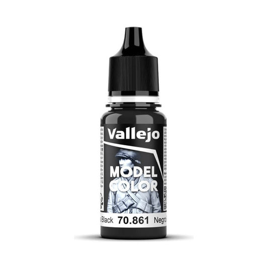 Vallejo Model Color 2024 18ml Pintura Acrílica 192 Negro Brillante 70.861
