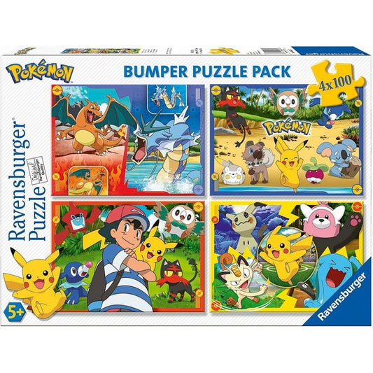Ravensburger 4 Rompecabezas Pokemon De Alola 100 Pza