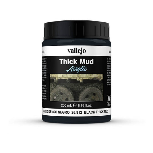 Vallejo Texture Acrylic Barro Negro Denso 26.812