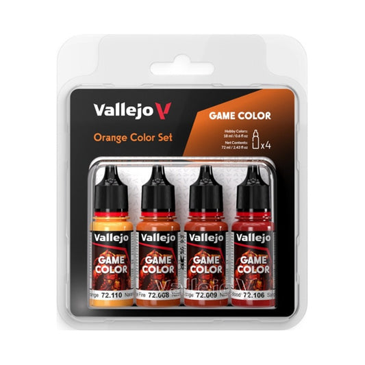 Vallejo Game Color 4 X 18 Ml Orange Color Set 72.381
